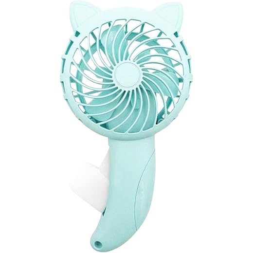 JAZZY PEARLS Kids Handheld Small Fan Press Random Color for Family or Friends