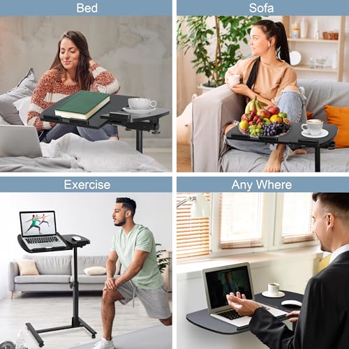 Mesa Portátil Ajustable Plegable para Laptop con Ruedas miniatura 5