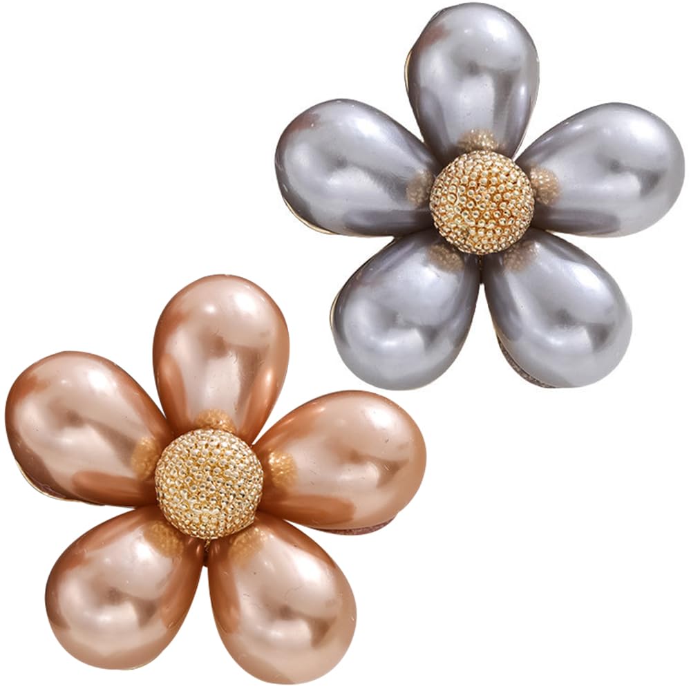 Elegant Floral Brooch Pins for Women, Sweater Shawl Silk Cardigan Lapel Pins, Cardigan Jewelry Suit Shirt Accessory with Crystal CZ Flowers Brooches Pins for Women