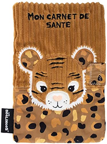 LES DEGLINGOS - PROTEGE CARNET DE SANTE SPECULOS LE TIGRE - Cassonnade - Dès la naissance - Idée cadeau - 25cm