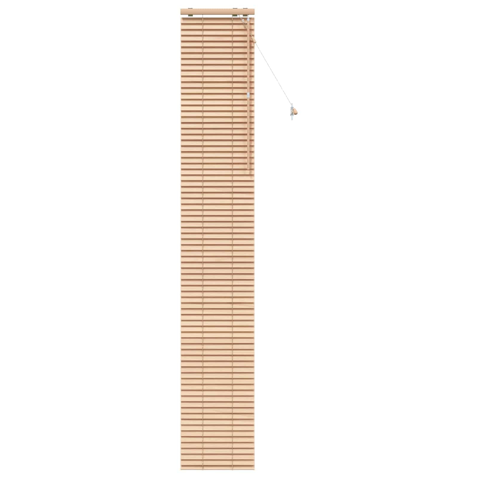 Persiana de madera maciza 45x250 cm con lamas de 35 mm para una protección visual óptima