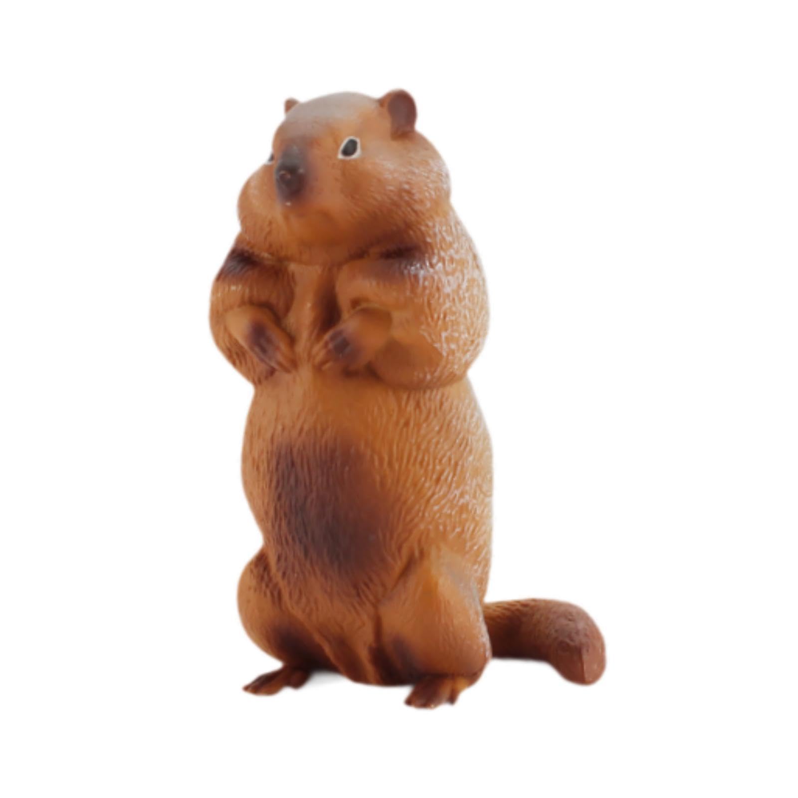 Figura de Marmota Ornamento Realista para Su Cumpleaños Presentado
