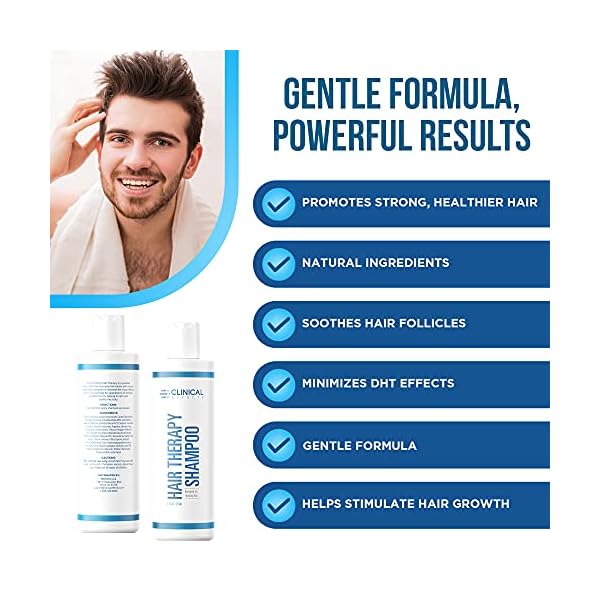 Clinical-Effects-Hair-Therapy-Shampoo--Hair-Growth-Shampoo--8-Fl-oz--Hair-Loss-Solution-for-Men-and-Women-with-DHT-Blocking-Ingredients-and-Biotin Clinical Effects Hair Therapy Shampoo – Biotin Shampoo with Anagain and Baicapil - Supports Hair Growth for Women and Men - Made in the USA - 8 Fl Oz