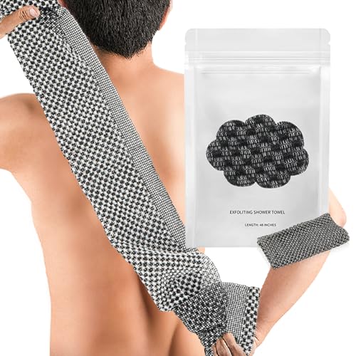 blissal Exfoliating Antibacterial Shower Towel, Blissal Peeling Duschtuch 47' Body Scrub DuschSchwamm Froben Waschtuch für Männer Frauen