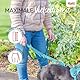 HALTI Anatomy Multifunktionsleine – Doppelführleine mit Zwei Karabinern und Ruckdämpfer, ideal zum Gassigehen & Hundetraining. Reflektierend & leicht. Geeignet für Welpen (Größe L, Grau)