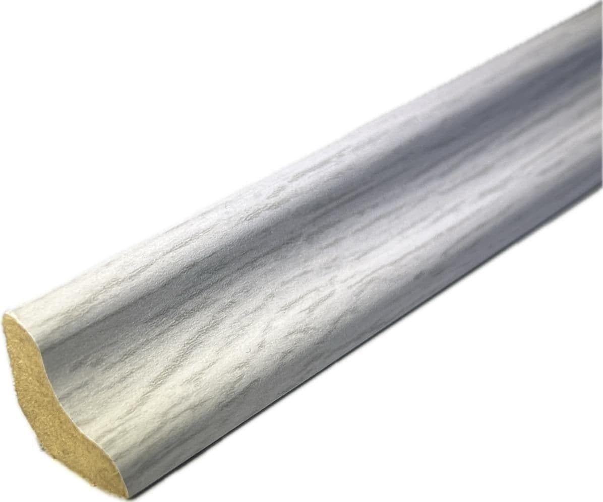 Laminate & Wood Floor Scotia Beading 818 Ash Grey (2.4m Length - 18mm Scotia) (Silver, Pack of 5) โ image 1