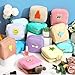 Sumind 12 Pcs Preppy Patch Cute Makeup Bag Travel Cosmetic Toiletry Chenille Skincare Bag Portable Nylon Organizer Storage Purse Small Zipper Makeup Pouch Daily Use Storage Purse for Women Girls Gift