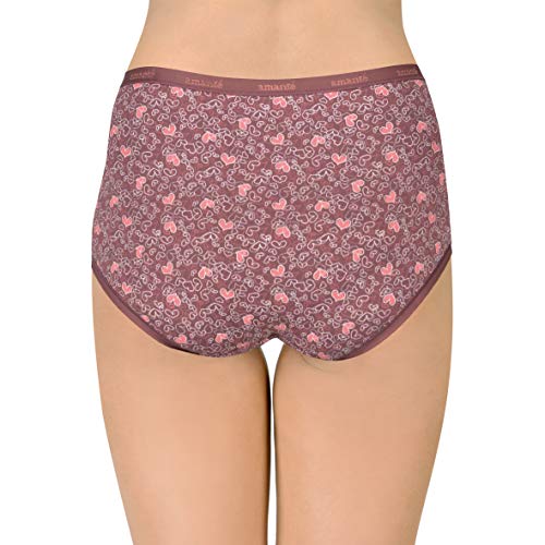 Image of Amante Printed Cotton Full Brief Panty Pack(Pack of 3)