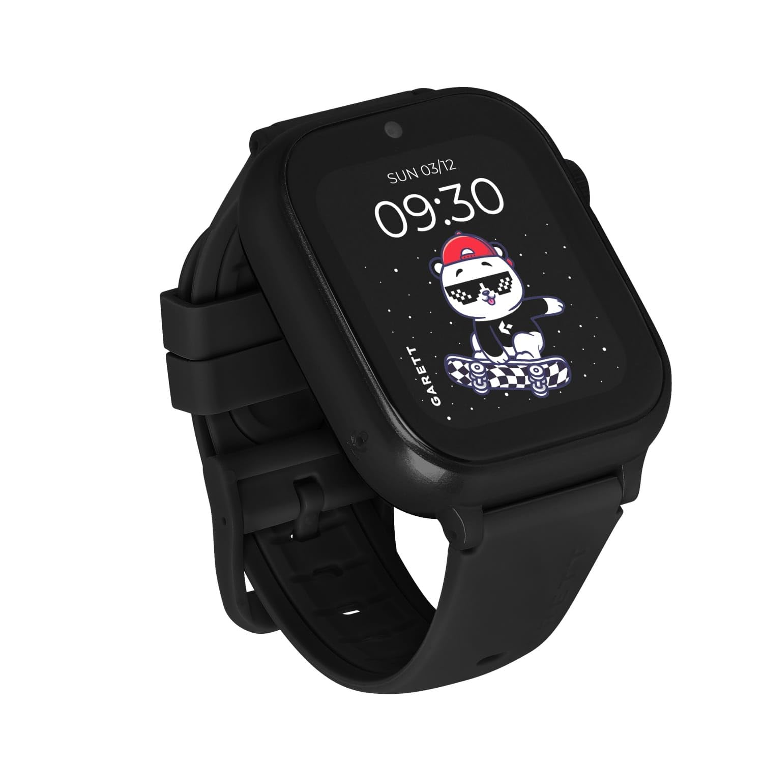 garett Smartwatch dziecięcy - 1,83″ - Face Unlock - z GPS SOS - 4G LTE - Cute czarny