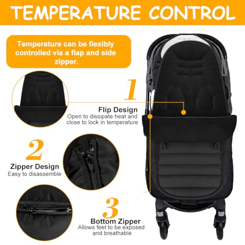 Chancelière pour poussette et sac de couchage bébé hiver chaud universel