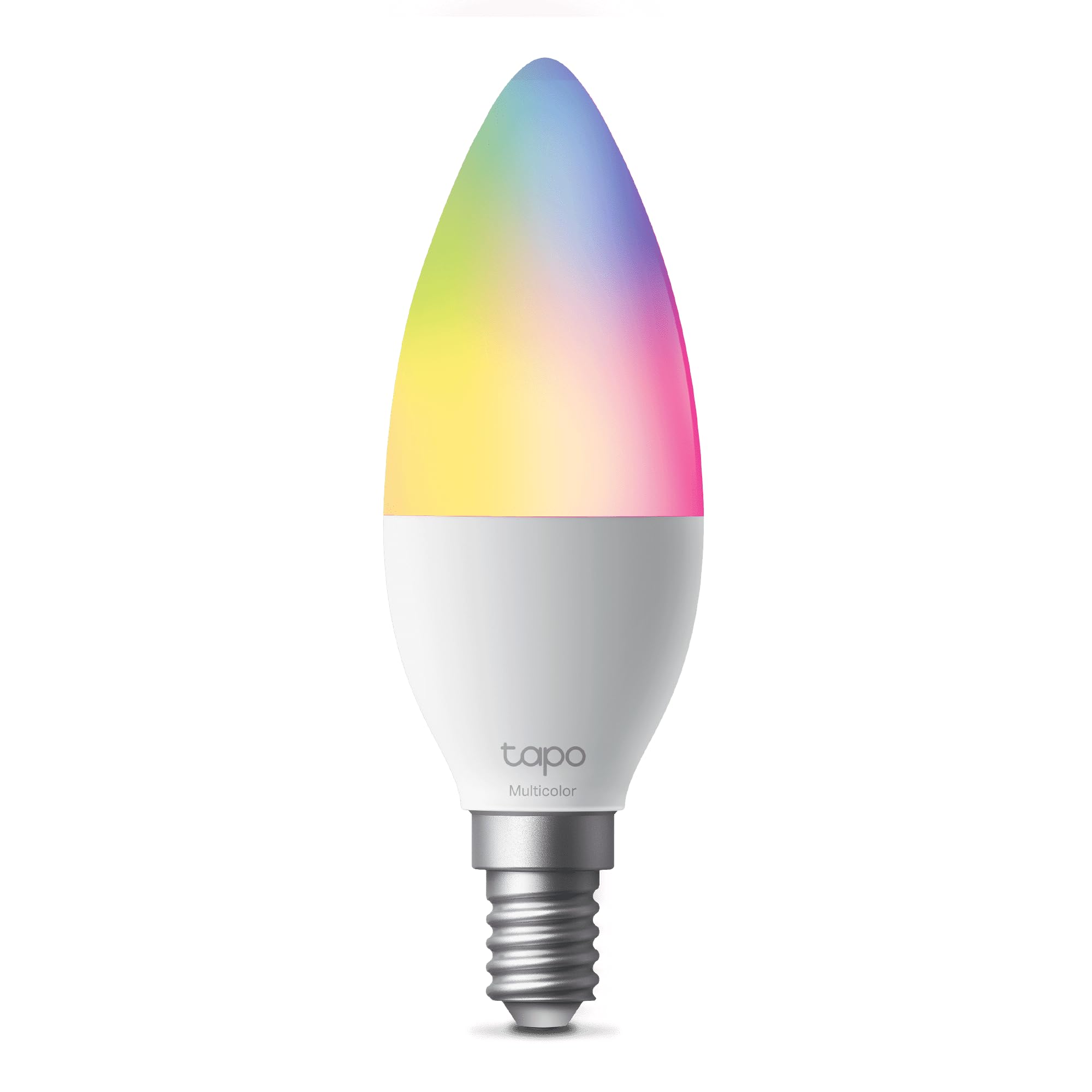 Tapo Tapo L430C Smarte WLAN Glühbirne E14, 470 Lumen, 16 Mio. Farben, dimmbar, Zeitplan & Timer, Energieüberwachung, Kompatibel mit Alexa, Google Assistant und Samsung SmartThings