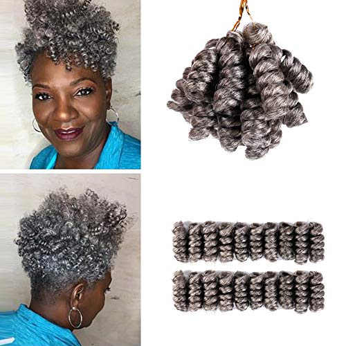 PHOCAS 5Packs 10'' Curl Short Crochet Hair Curly...