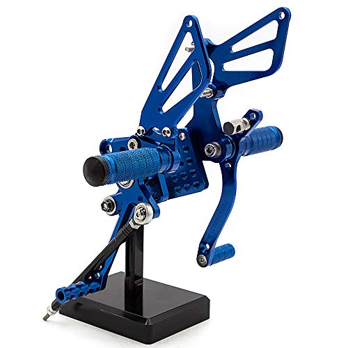 Motorcycle Rearset Foot Pegs Rear Set Footrests Fully Adjustable Foot Boards Compatible For Gsxr750 Gsxr600 1996-2005,Gsxr1000 2000-2004,Sv650 Sv650S Sv1000 Sv1000S 1998-2014 #TOP4