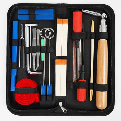 MELHA Piano Tuning Kit 26 pcs with Case and Tools