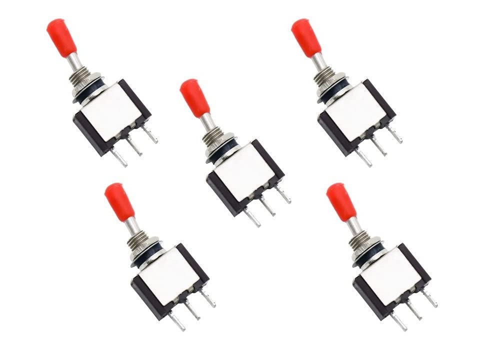 ERH India 5 Pcs Toggle Switch 3 Pin 2 Way 2A/5A AC 250V/125V DPDT Mini Toggle ON Off Switch for Power supply selection, Motor control, Multiple Applications etc. (B0C4JQDQM7) Amazon Price History, Amazon Price Tracker