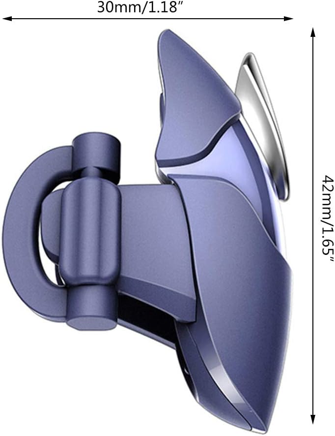 Sara-u 2PCS Metal Mobile Shark Gamepad Joystick Compatible for PUBG Mobile Gaming Trigger Fire Button Aim Key L1 R1 Shooter Controller