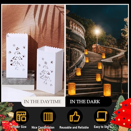 Lanternes étanches Vercraft blanches pour une décoration de jardin festive et réutilisable - 4