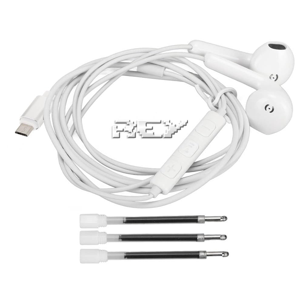 REY Registratore nascosto con penna spia audio, fino a 32 Gb, include cavo micro USB, manuale, auricolari e inchiostro, colore nero