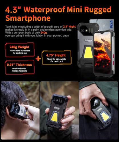 8849Pro TANK MINI 1 Unihertz Tank Mini, 4.3 Inch Android 13 Outdoor Rugged Smartphone Unlocked thumb #1