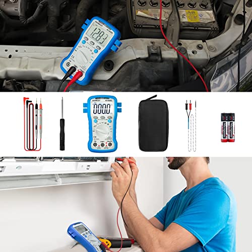 6000 Counts Trms Digital Multimeter Auto Ranging - Multitester For Ac/Dc Current Voltage Resistance Capacitance Frequency/Duty,Diode/Hfe, Ncv, Temperature With Auto Backlight #TOP7