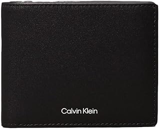Calvin Klein CK SLEEK BIFOLD 5CC W/COIN Erkek Cüzdan, Siyah, Tek Beden