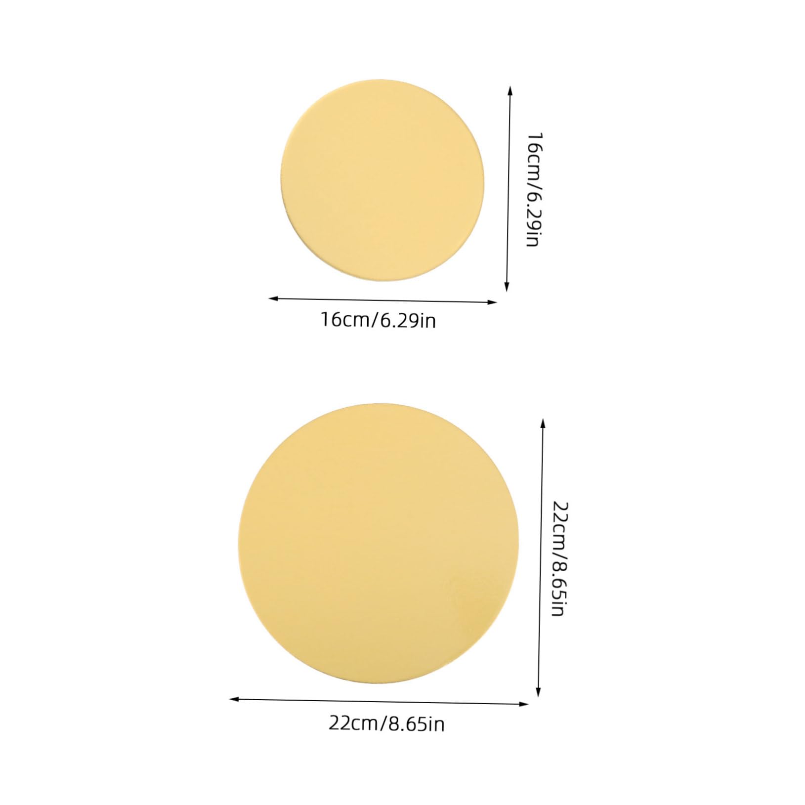 NAMOARLY 6 8 Inch Cake Bases 8pcs Mousse Cake Trays Cardboard Rounds Nonstick for Stylish Cake Display