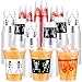 Sliner Halloween Party Plastic Cups 12 oz Halloween Disposable Cups Blood Splattered Skeleton Printed Design Halloween Cups for Halloween Party Favors Soda Juice Drinking Punch Party(90 Pcs)