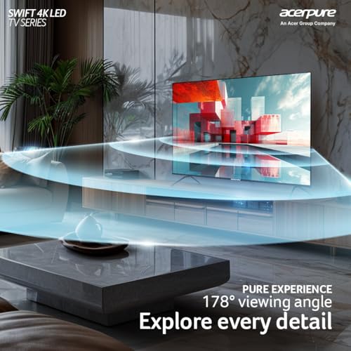 Image of Acerpure 165 cm (65 inch) Swift Series UHD LED Smart Google TV, 240 Volts, AP65UG51ASFTD Model (Black)