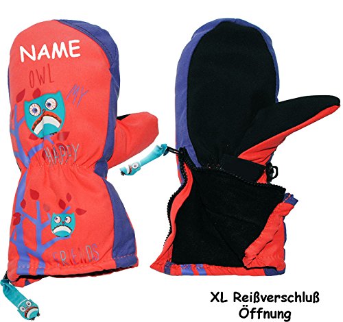 GmbH Thermo-Fäustlinge Für Kinder 1-6 Jahre - Mit Reißverschluss & Einhorn-Motiv, Thinsulate Isolierung