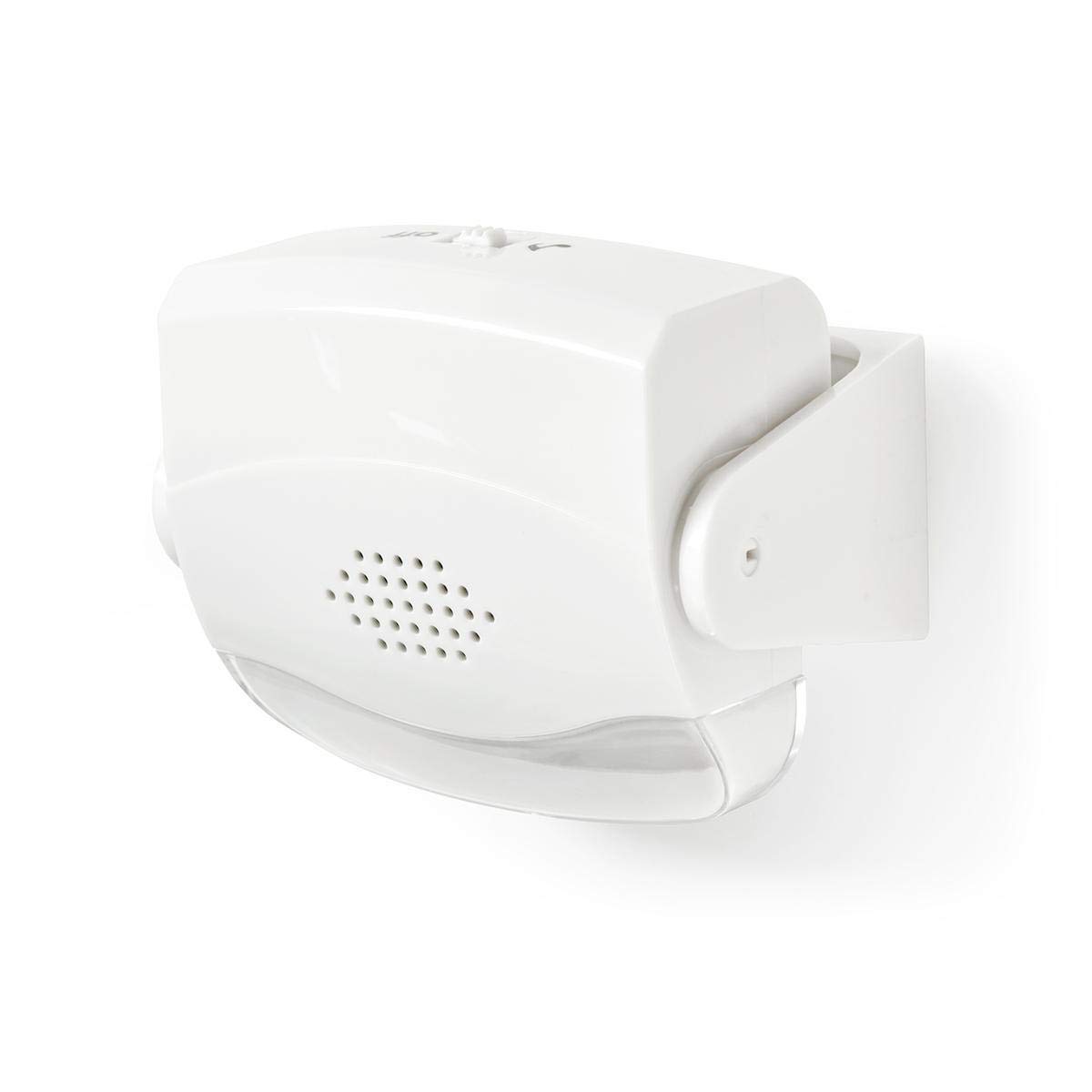 NEDIS Door Entry Alarm with Motion Sensor & 80 dB Chime, Wall & Ceiling Mount, White - Image 3