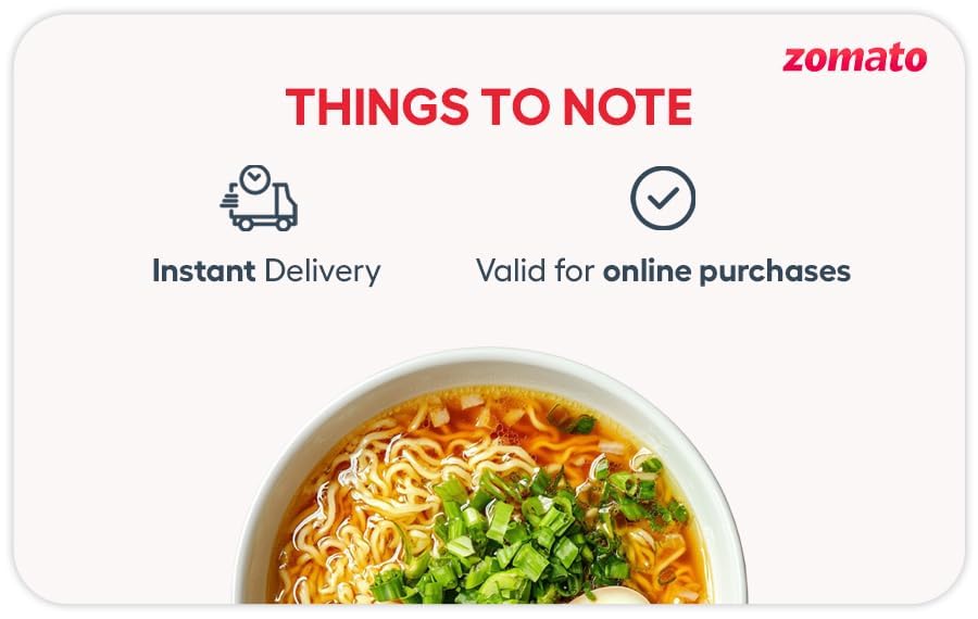 Image of Zomato | E-Gift Card | Instant Delivery | Valid for online purchase.