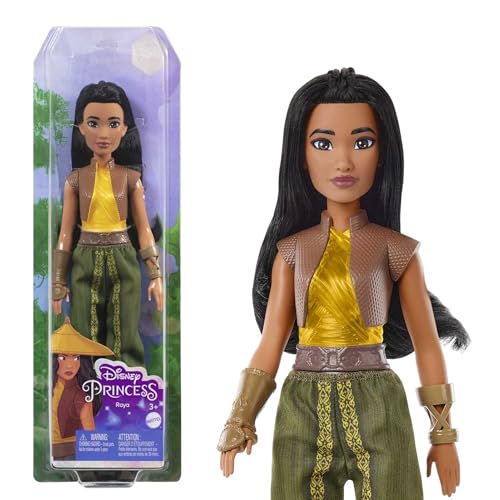 Mattel Disney Princess Raya Muñeca princesa película Raya y el último dragón, juguete +3 años (HLX22)