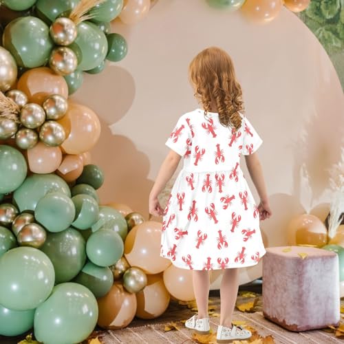 Girls Summer Dress Short Sleeve Toddler Girl Princess Dresses Kids Casual 2-8 Years4