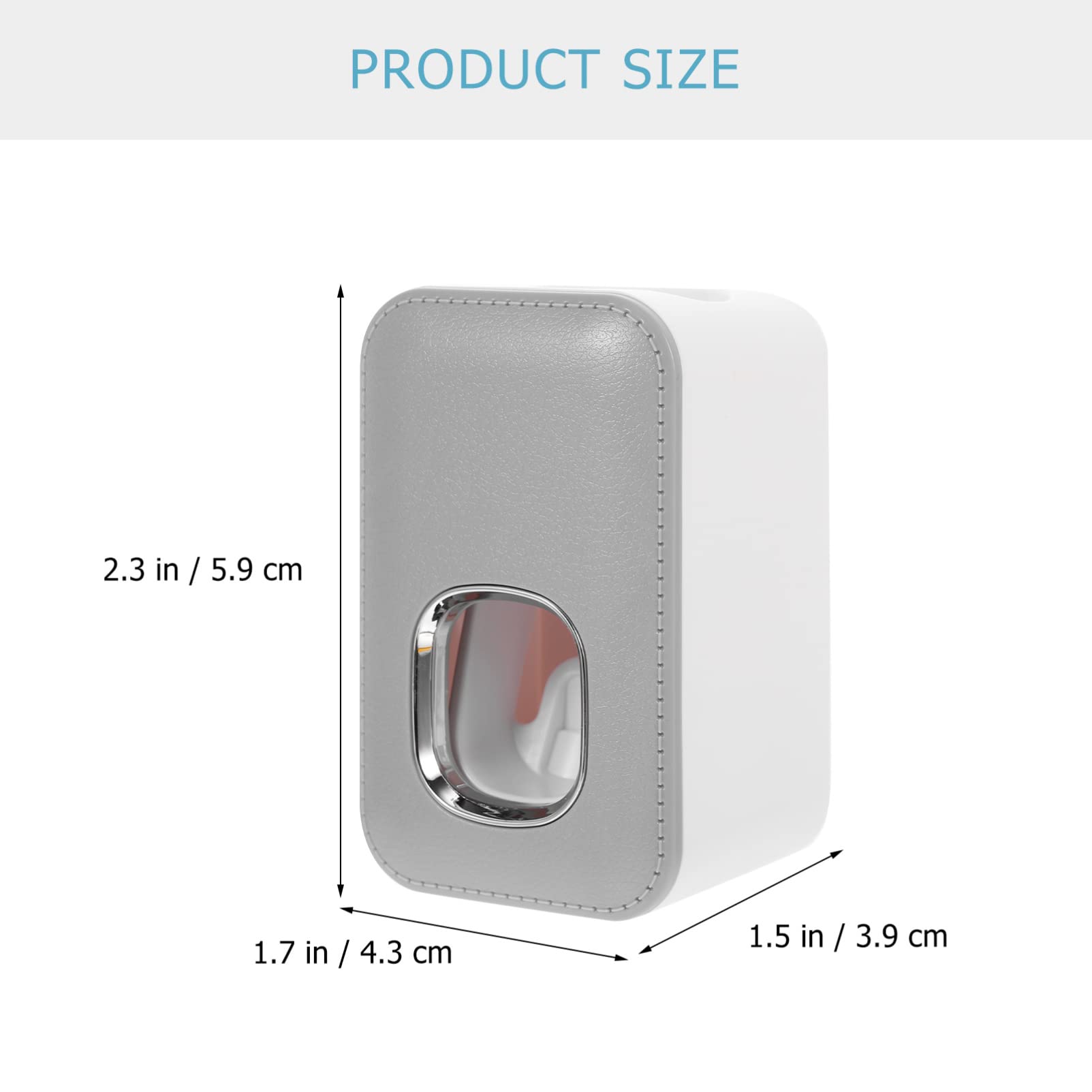 TOPBATHY 3pezzi Dispenser Automatico Di Dentifricio Strumento Pratico Per Squeezer Installazione Senza Chiodi Design Compatto Per Uso Domestico Bagno