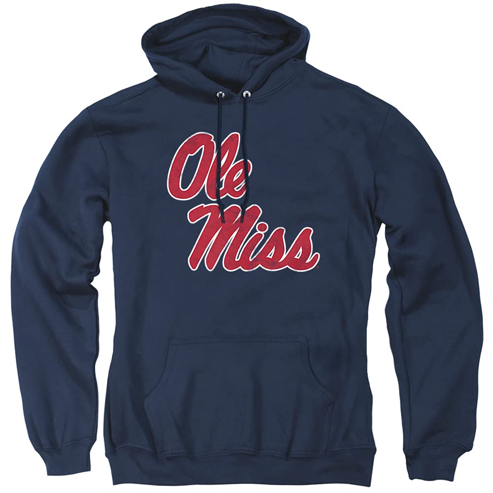 LOGOVISION Official Collegiate Distressed Primary Logo Adult Pullover Hoodie Collection — view 124