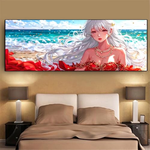 Diamond Painting Plage Grand Format 50x150cm Broderie Diamant