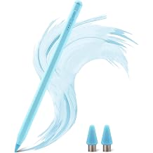 Universal Stylus Pen for iPad iPhone Android Tablets,No Bluetooth or Pairing Needed, USB-C Fast Charging, 4 LED Battery Indicators, Works with Most Touchscreen Devices,Blue