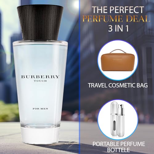 Touch-Cologne-for-Men-Eau-De-Toilette-33-OZ-Gift-Set-Pack-With-Travel-Toiletry-Bag-Portable-Travel-Size-Refillable-Perfume-Atomizer-Bottle