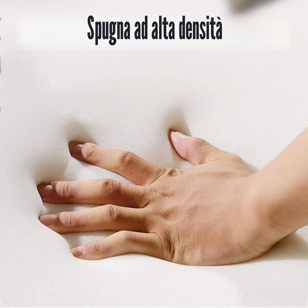 Imbottitura in schiuma ad alta densità, per cuscini per divano e sedili, in memory foam, taglio a qualsiasi dimensione, spessore 3/5/7/10 cm