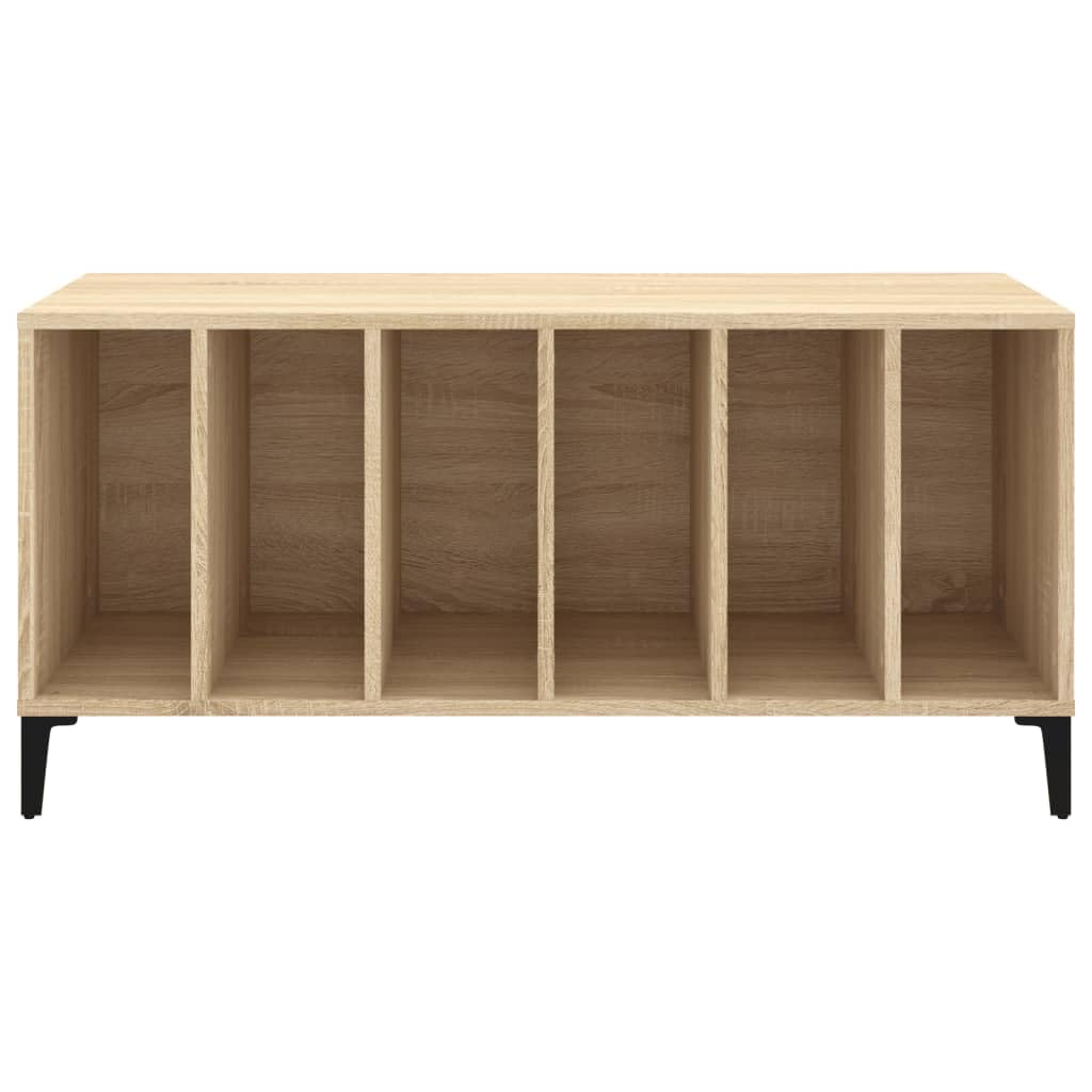 LAPOOH Mueble Discos Madera contrachapada Roble Sonoma 100x38x48 cm, Estanteria CD, Mueble Tocadiscos, Mueble para Discos, Mueble para Vinilos, Mueble para Tocadiscos - 831984