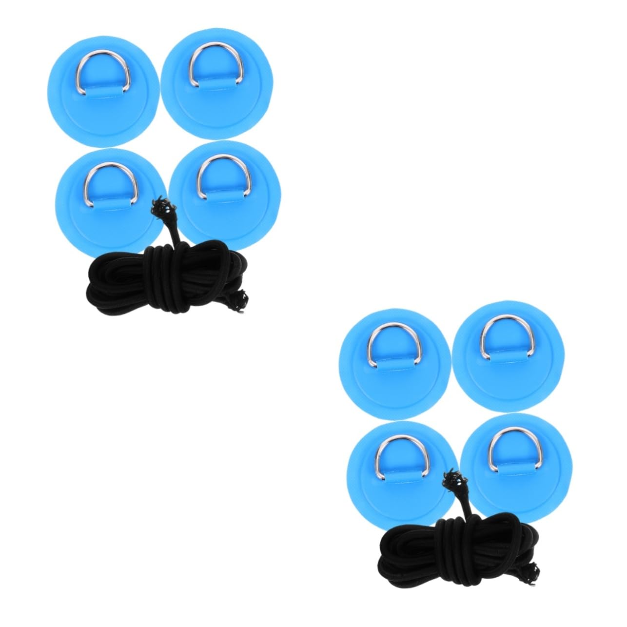 BESPORTBLE Surf-D-Ring-Schnalle Stecker Zubehör für Paddleboards Kanu Kajak-D-Ring-Kit D-Ringe für Anhänger Kajak-Rigging-Kit Kajak-D-Ring-Pad Kajak-Ankerschnalle Kajak-Patch PVC Blue