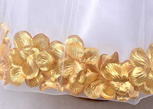 GenialES Vestito Bambina Paillettes Raso Tulle