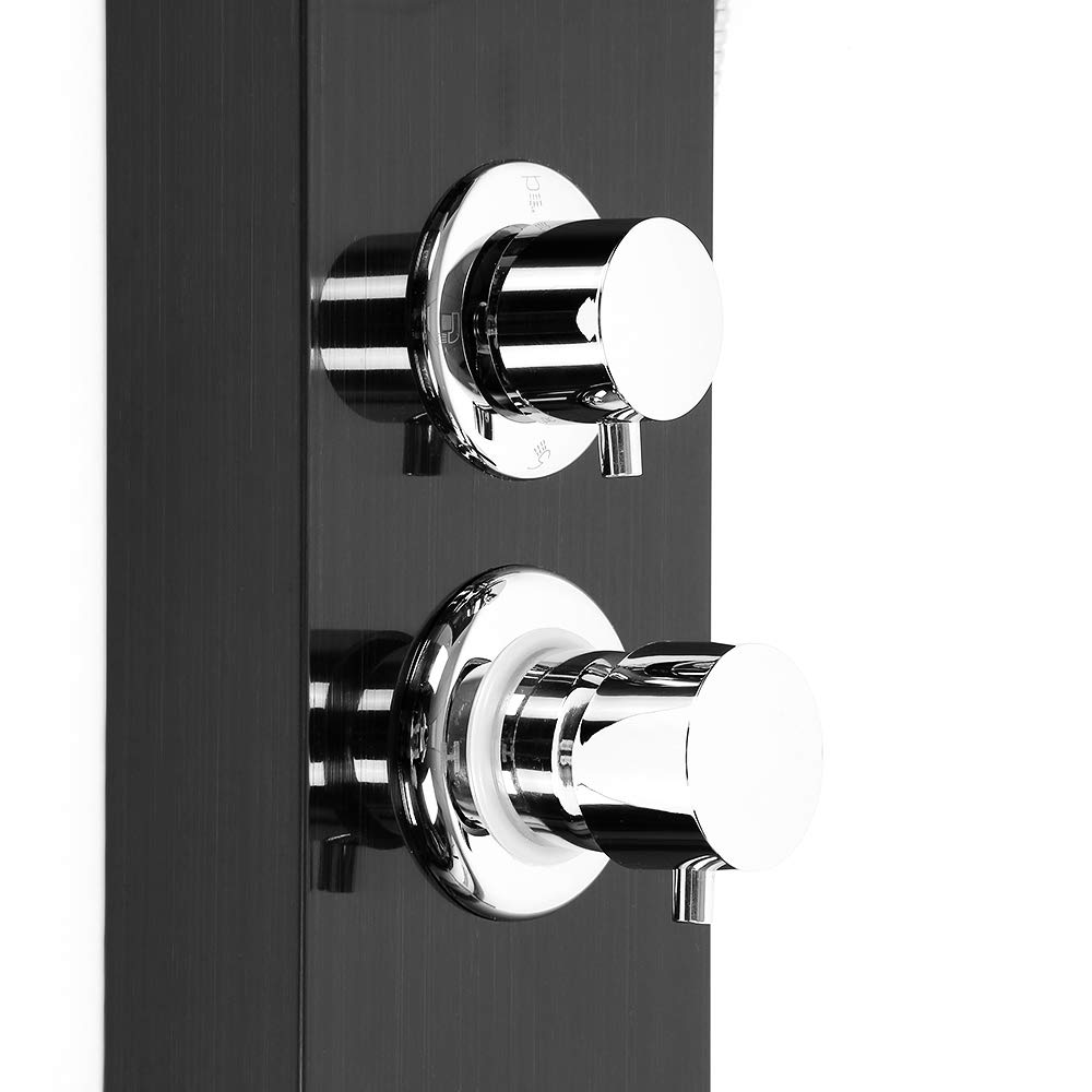 Colonna Doccia In Acciaio Inox - 4 Modalità (Pioggia, Cascata, Massaggio, Portatile), 130 Cm - Foto 10