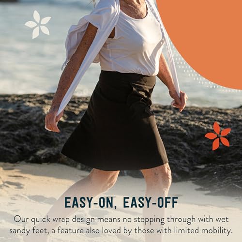 RipSkirt Hawaii Length 2 - Wrap Skirt for Women - Quick Dry Swim Cover-Up for Beach, Travel with Pocket3