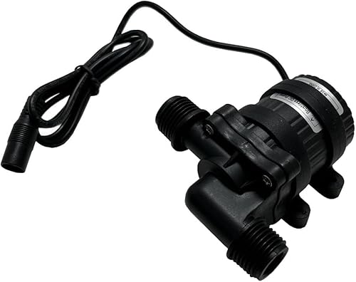 Miniatura 2 de SHYSKY DC40C-2460 Micro Bomba de agua CC sin escobillas 24V 28W, 19ft 237GPH, impermeable, puertos roscados de 1/2 pulgada, trabajo a largo plazo