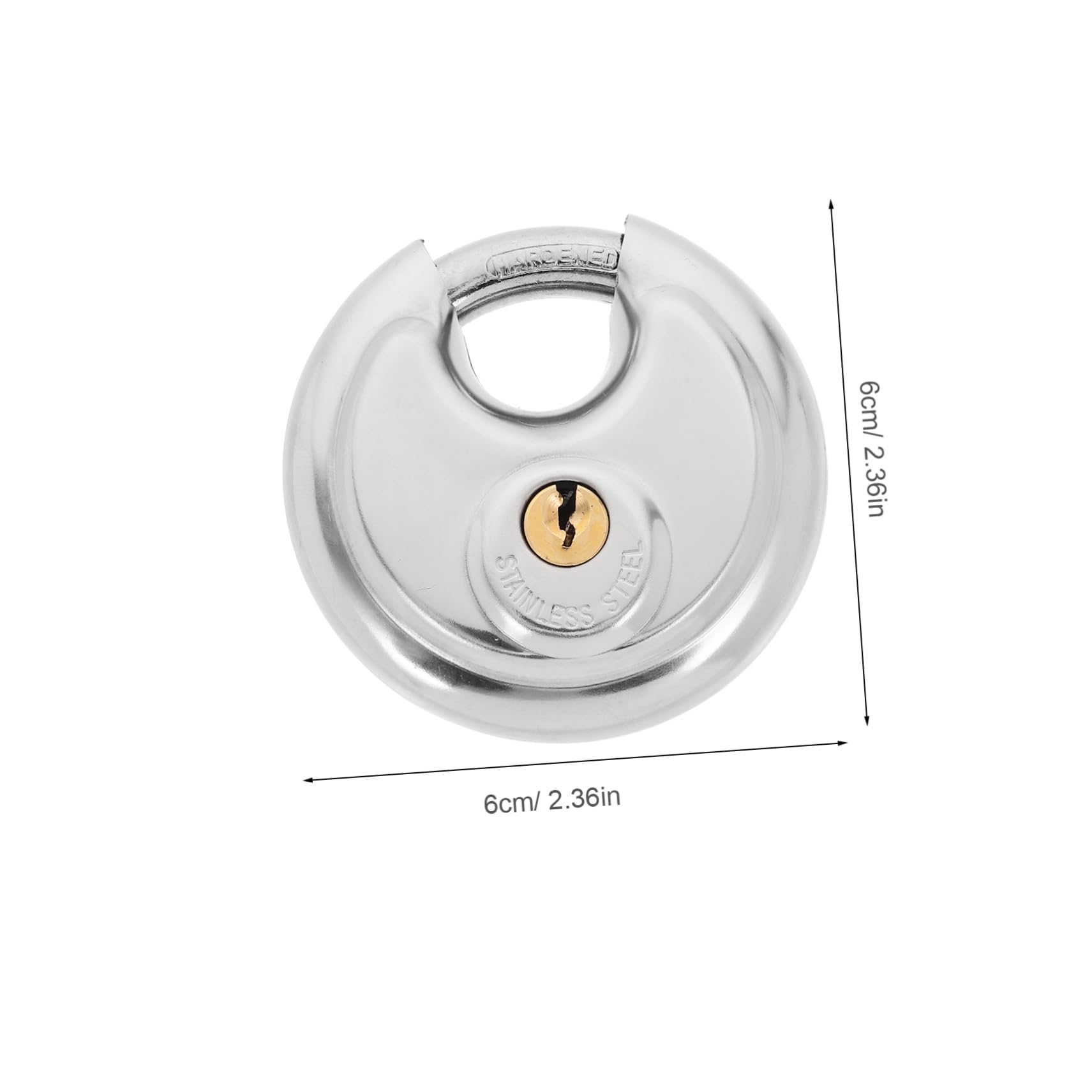PRETYZOOM Outdoor Heavy Duty Disc Padlocks 2 Pack Keyless Combination Locks for Storage Lockers Bicycles Sheds