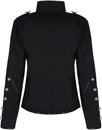 Ro Rox Women's Ladies Steampunk Military Punk Parade Jacket