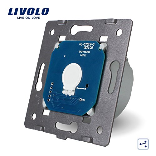 LIVOLO La base de 1 Gang 2 Way interruptor de La luz Con indicador LED, VL-C701S-A