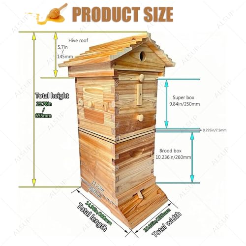 Boîte à abeilles automatique kit de ruche auto-fluide pour récolte sans piqûre