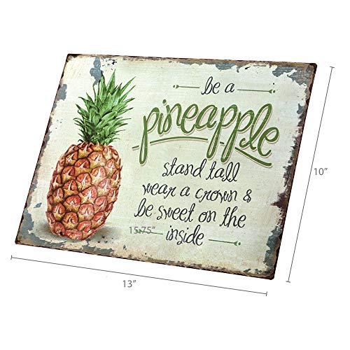 Barnyard-Designs-Retro-Vintage-Metal-Tin-Bar-Sign-Decorative-Wall-Art-Signage-Primitive-Farmhouse-Country-Kitchen-Home-Decor-Pineapple Barnyard Designs Retro Vintage Metal Tin Bar Sign Decorative Wall Art Signage Primitive Farmhouse Country Kitchen Home Decor Pineapple